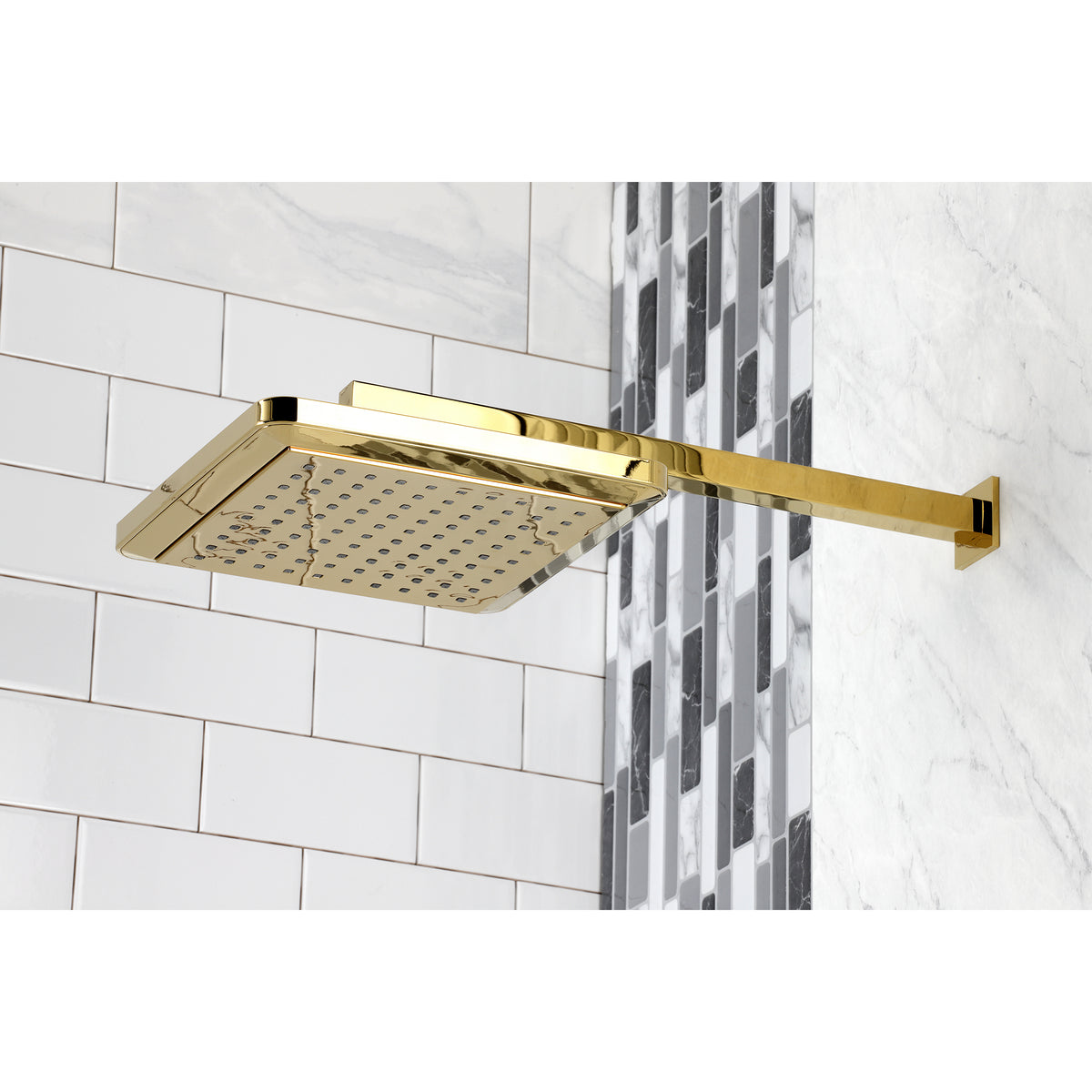 Claremont 9-5/8&quot; Square Shower Head with Shower Arm