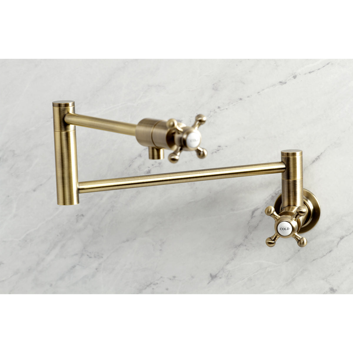 Kingston Brass KS4106BX Metropolitan Wall Mount Pot Filler