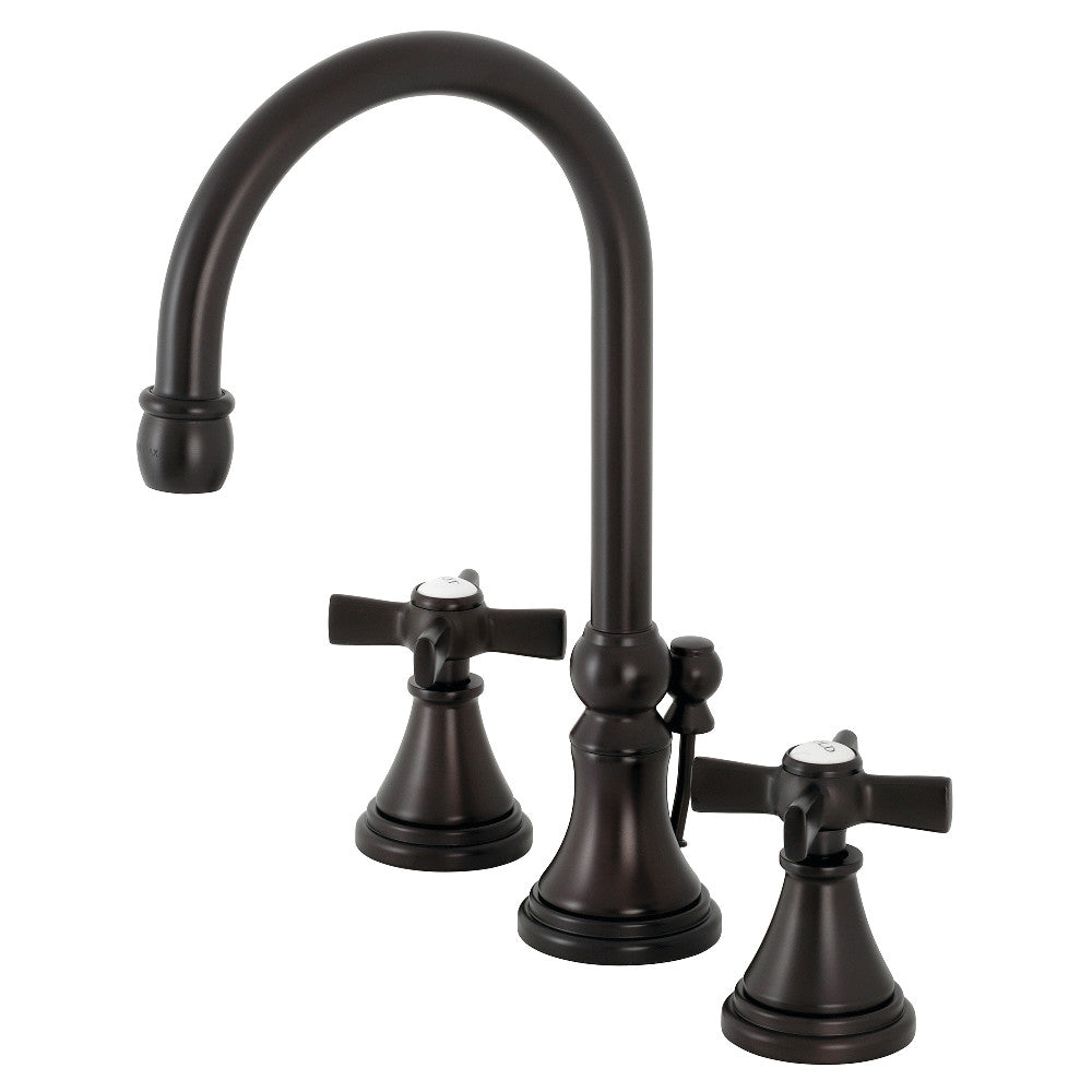 Kingston Brass KS2985ZX Millennium Widespread Bathroom Faucet with Brass Pop-Up