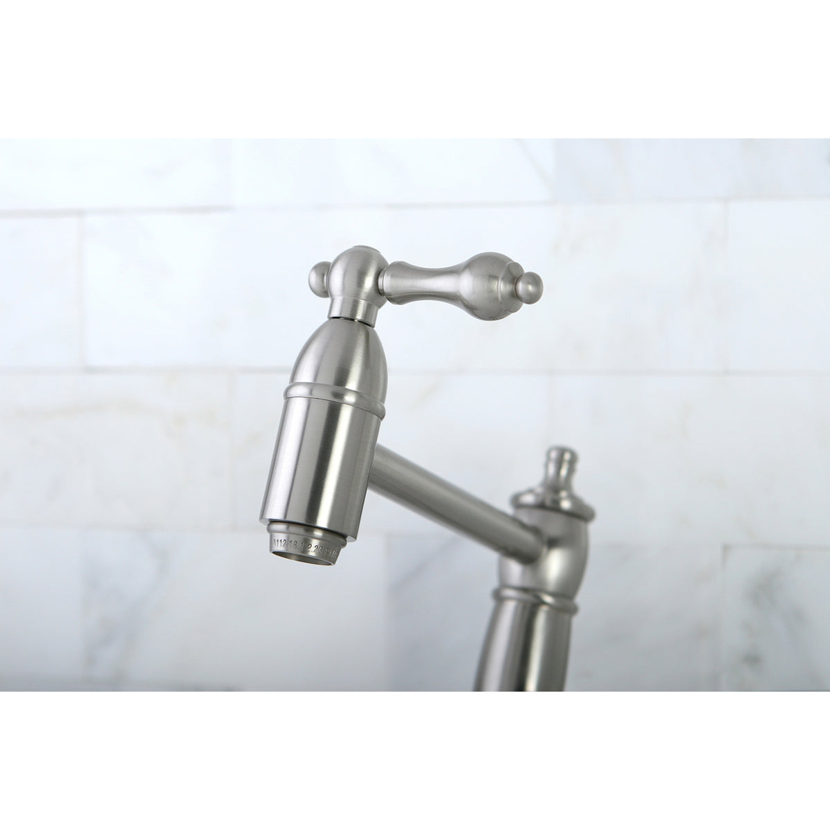 Kingston Brass KS3101AL Restoration Wall Mount Pot Filler Kitchen Faucet