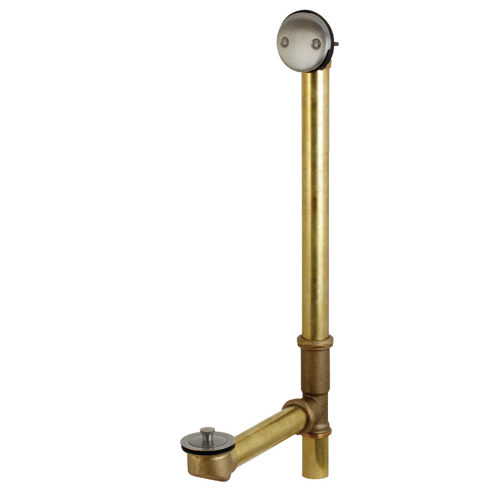 Kingston Brass 18&quot; Tub Waste and Overflow with Lift &amp; Lock Drain, 20 Gauge