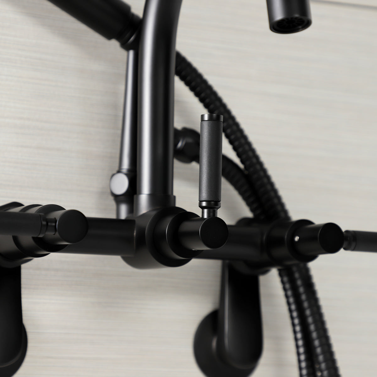 Vintage AE8150DKL Kaiser 7-Inch Adjustable Wall Mount Clawfoot Tub Faucet