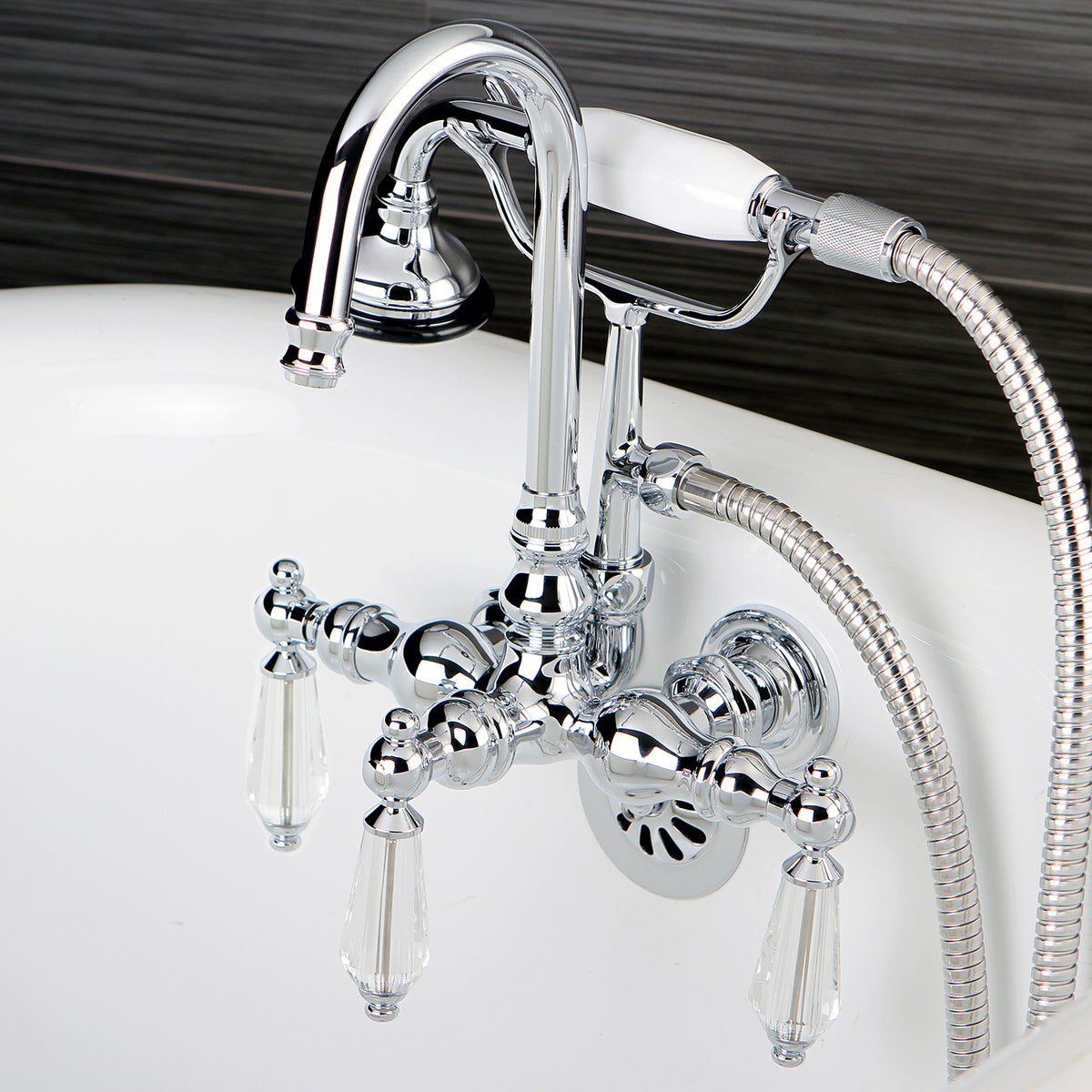 Aqua Vintage Wilshire Wall Mount Clawfoot Tub Faucet