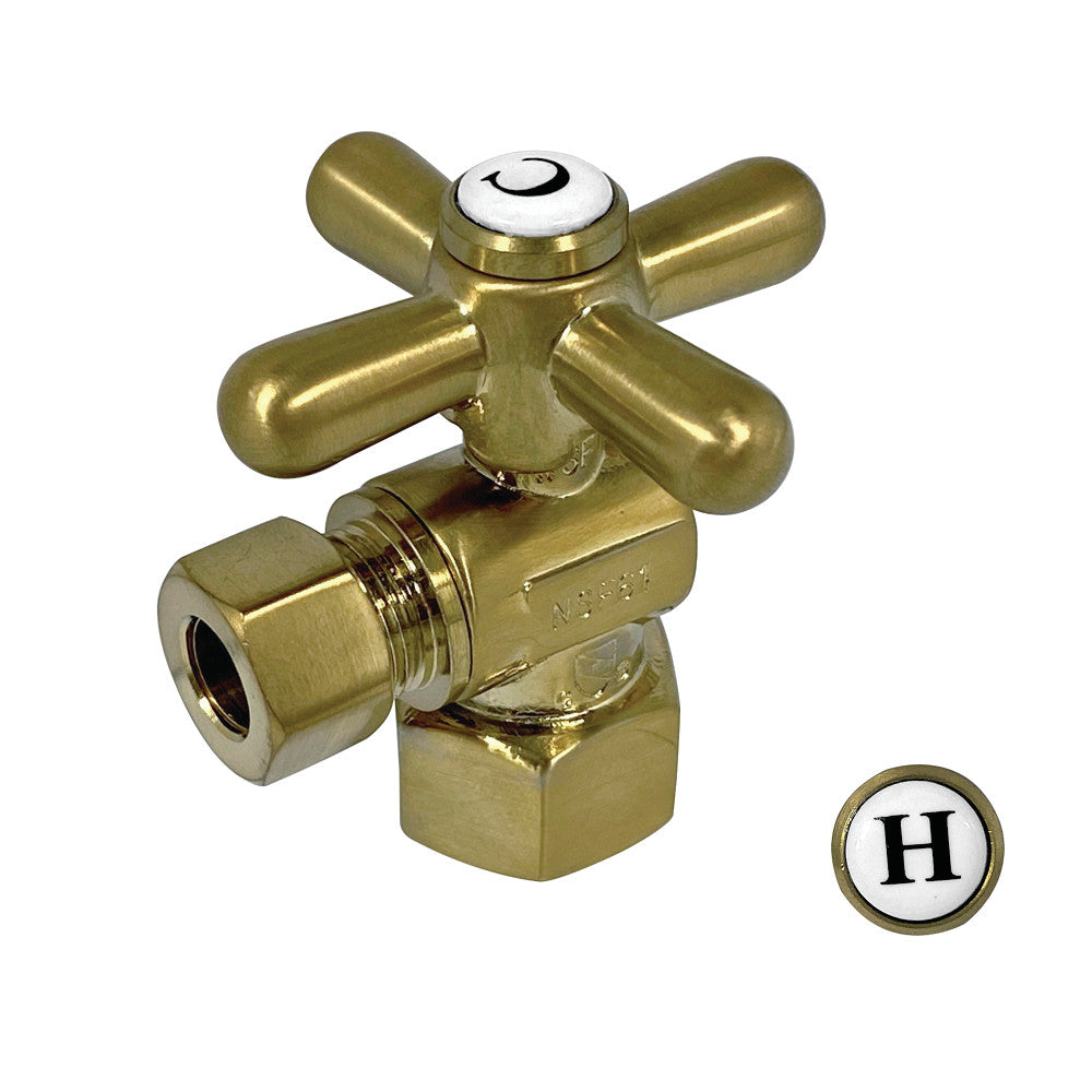Kingston Brass Quarter Turn Valve (1/2&quot; FIP X 3/8&quot; O.D. Compression)