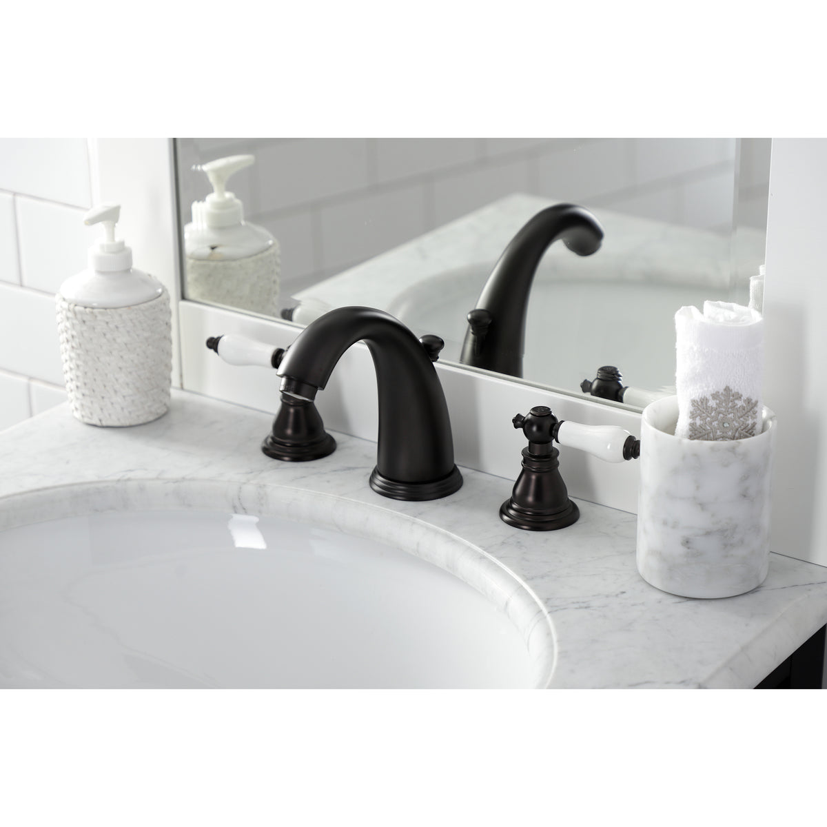 Kingston Brass KB988APL Widespread Bathroom Faucet