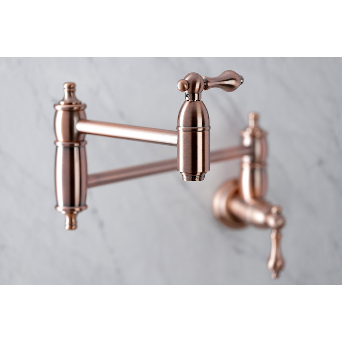 Kingston Brass KS3101AL Restoration Wall Mount Pot Filler Kitchen Faucet