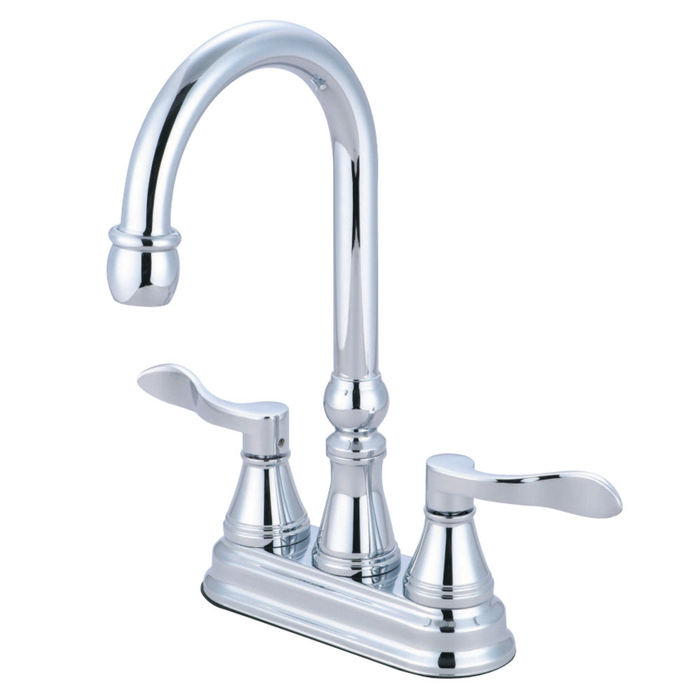 Kingston Brass KS2498DFL NuFrench 4&quot; Bar Faucet