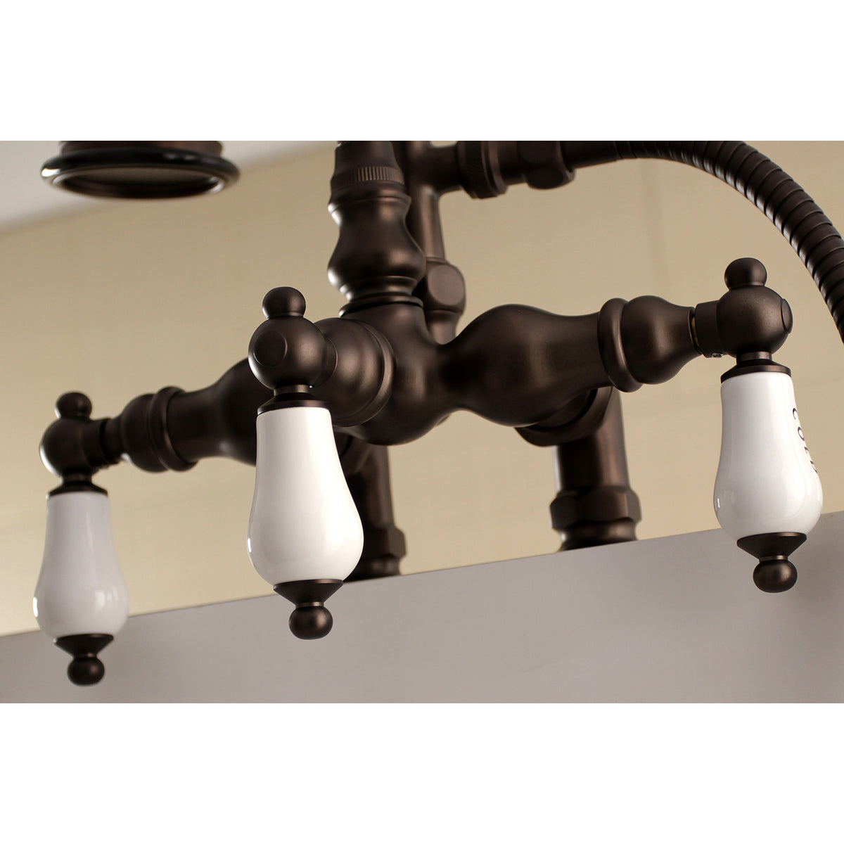 Aqua Vintage Clawfoot Tub Faucet with Hand Shower