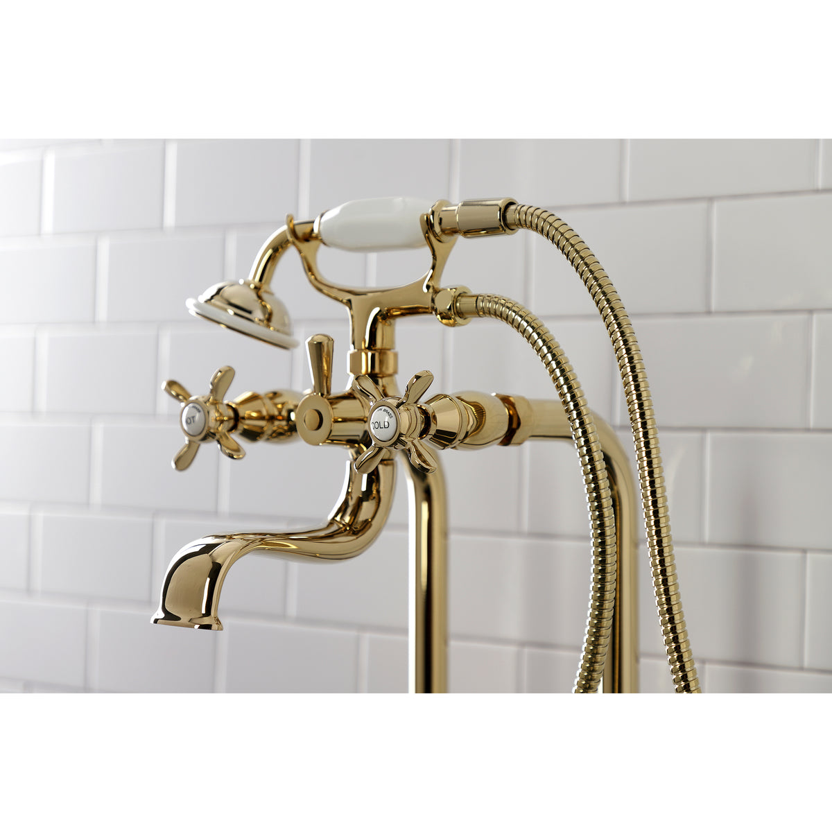 Essex Freestanding Clawfoot Tub Faucet Package with Supply Line