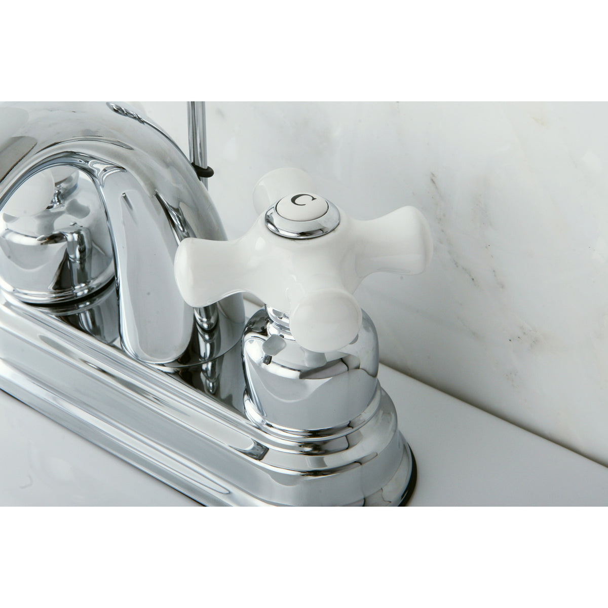 Kingston Brass KB5613PX Restoration 4 in. Centerset Bathroom Faucet