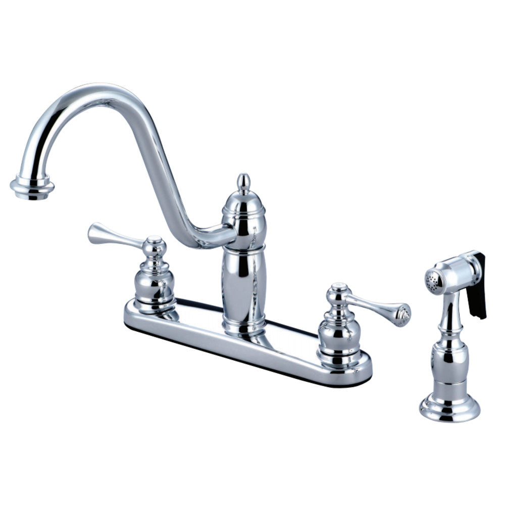 Kingston Brass KB1111BLBS Heritage Centerset Kitchen Faucet