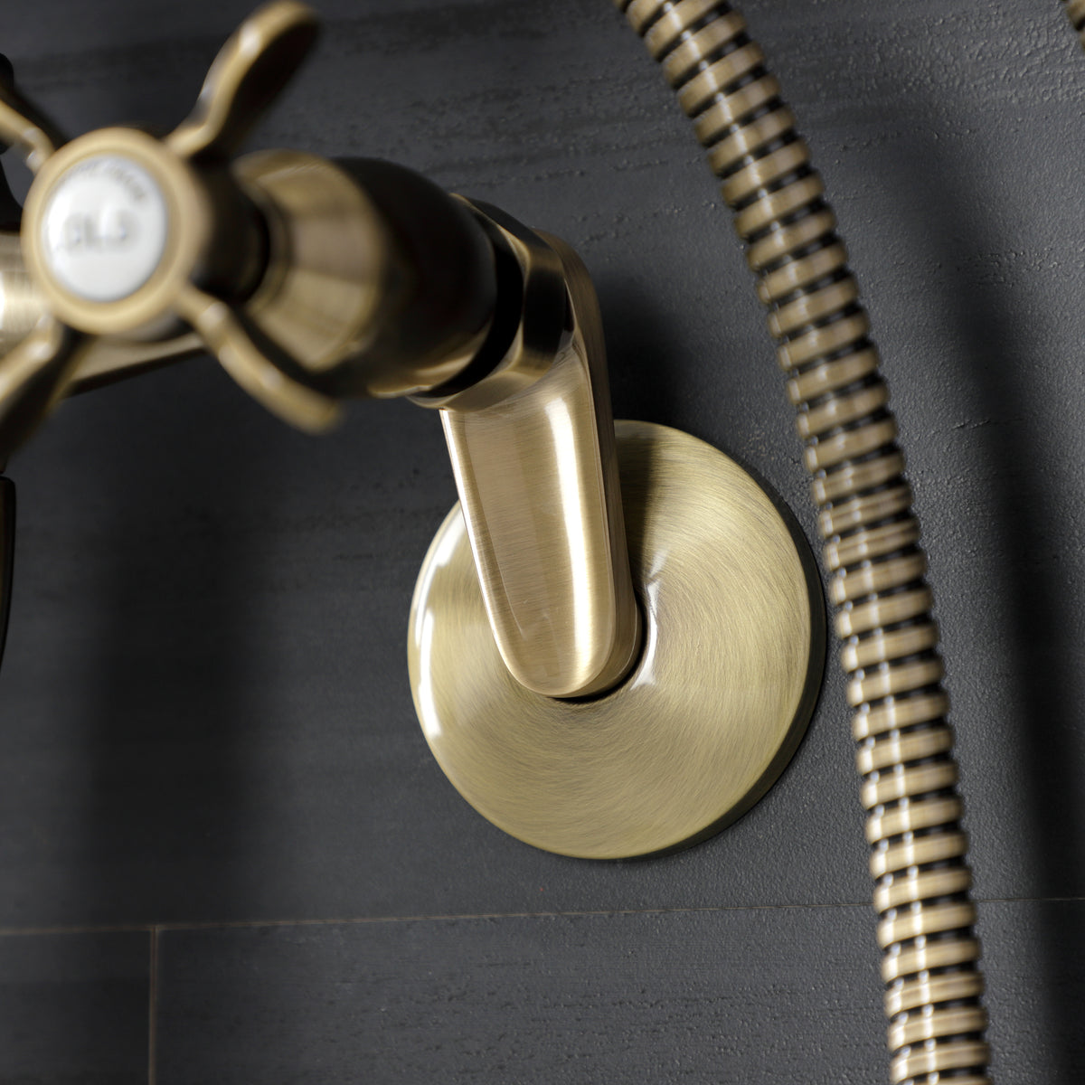 Essex Wall Mount Clawfoot Tub Faucet with Hand Shower