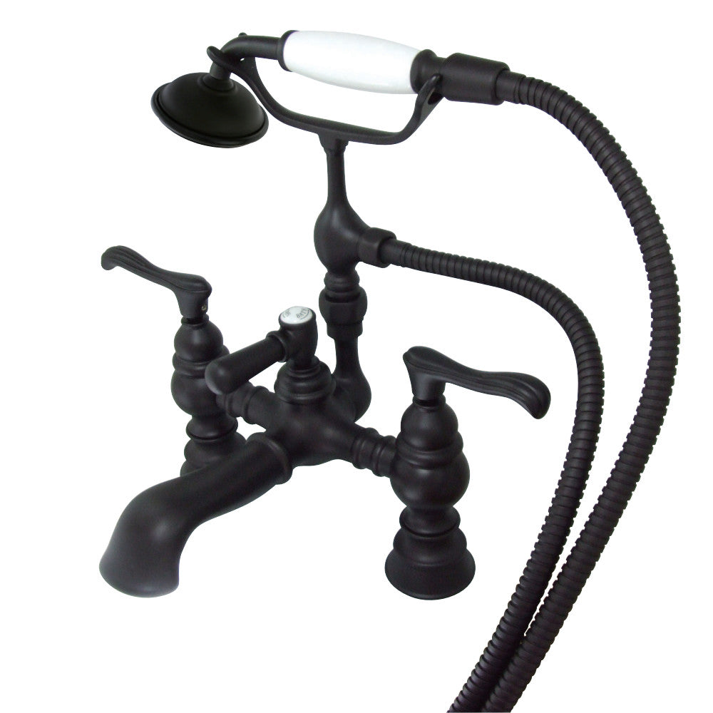 Vintage 7-Inch Deck Mount Tub Faucet with Hand Shower