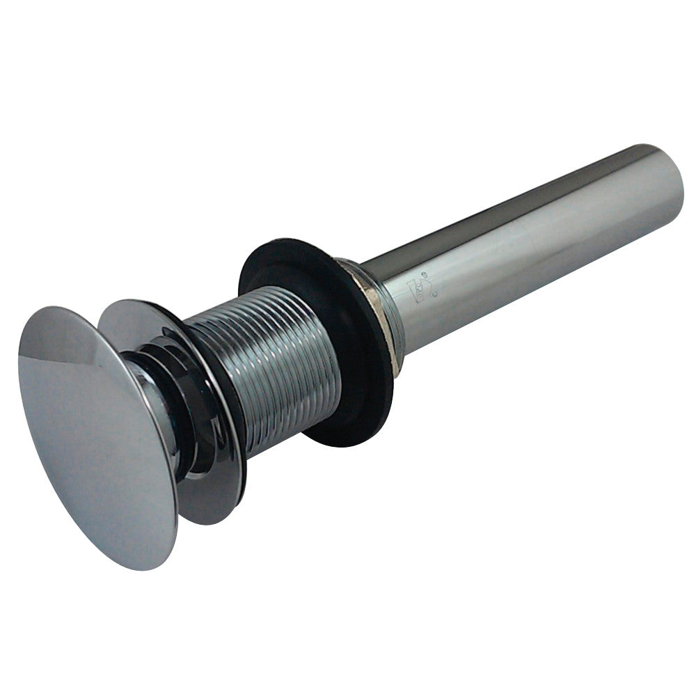 Kingston Brass Push Pop-Up Drain without Overflow Hole, 22 Gauge