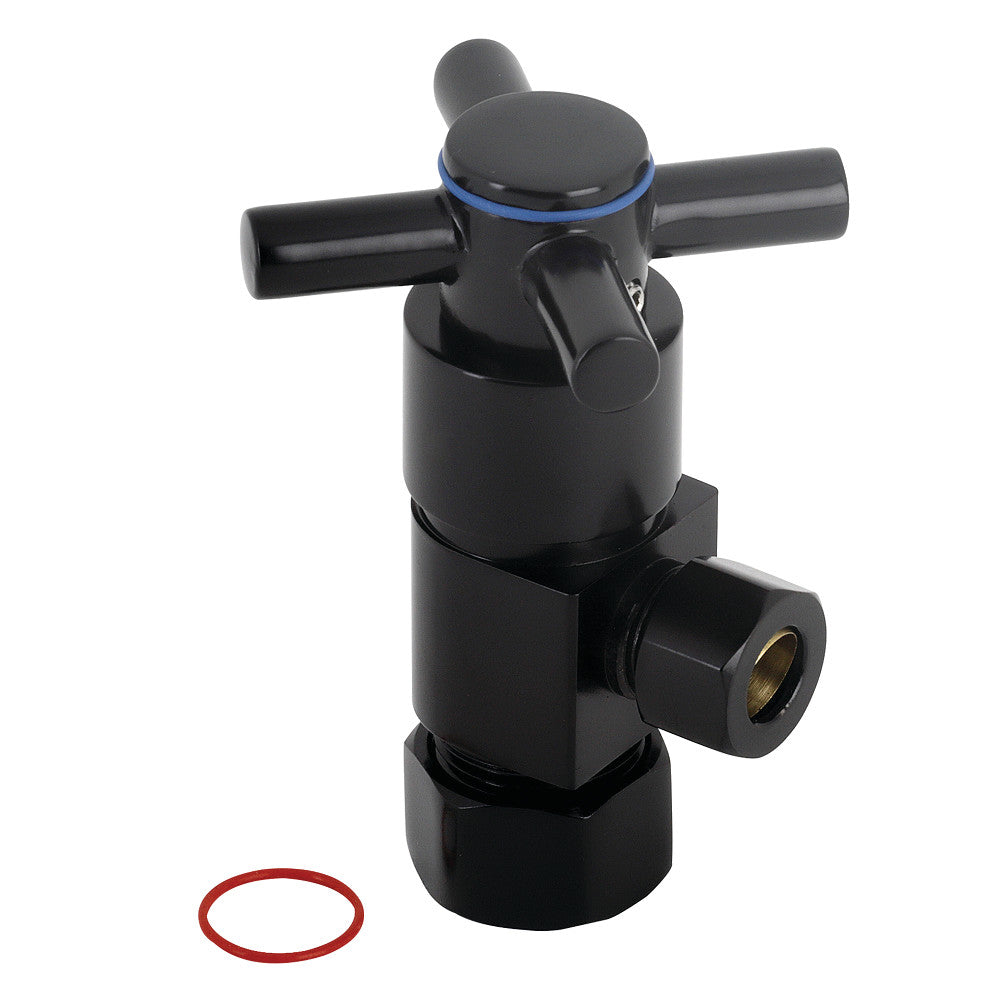 Kingston Brass Concord 5/8&quot; O.D x 3/8&quot; O.D Anti-Seize Deluxe Quarter Turn Ceramic Hardisc Cartridge Angle Stop