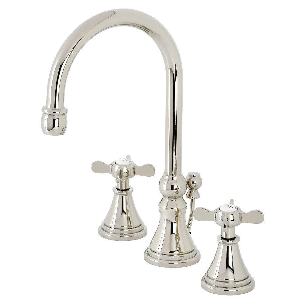 Kingston Brass KS2980BEX Essex Widespread Bathroom Faucet with Brass Pop-Up