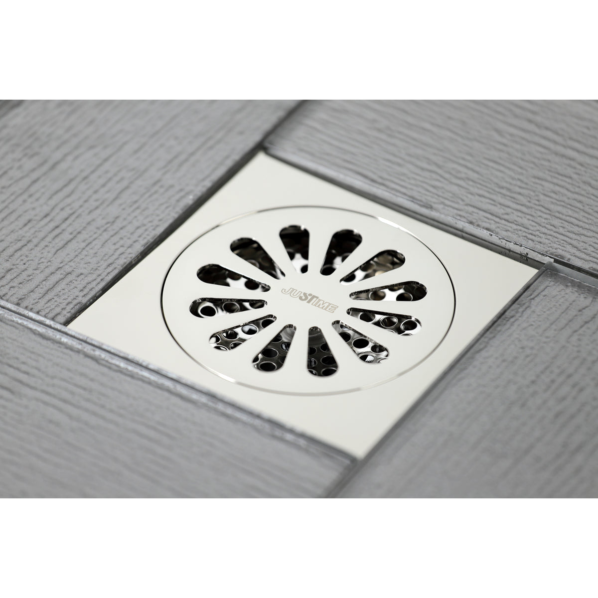 Kingston Brass Watercourse Sunburst 4&quot; Square Grid Shower Drain