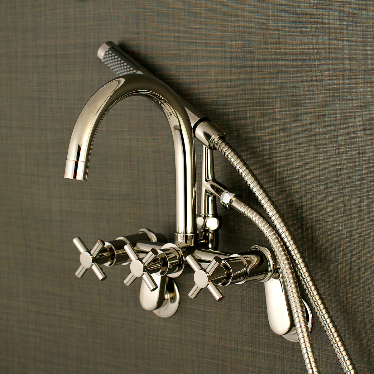 Aqua Vintage Concord 7-Inch Adjustable Wall Mount Tub Faucet