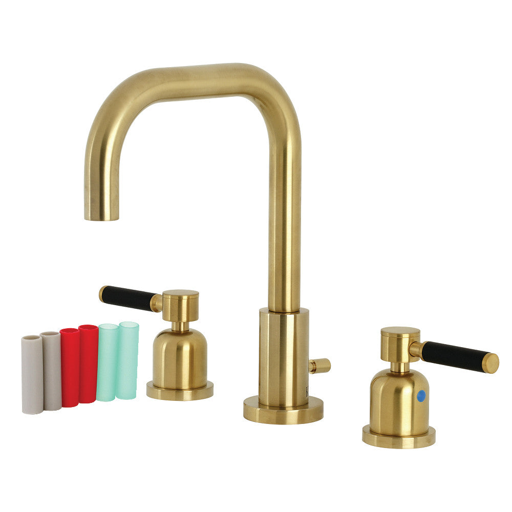 Kingston Brass FSC8930DKL Kaiser Widespread Bathroom Faucet with Brass Pop-Up