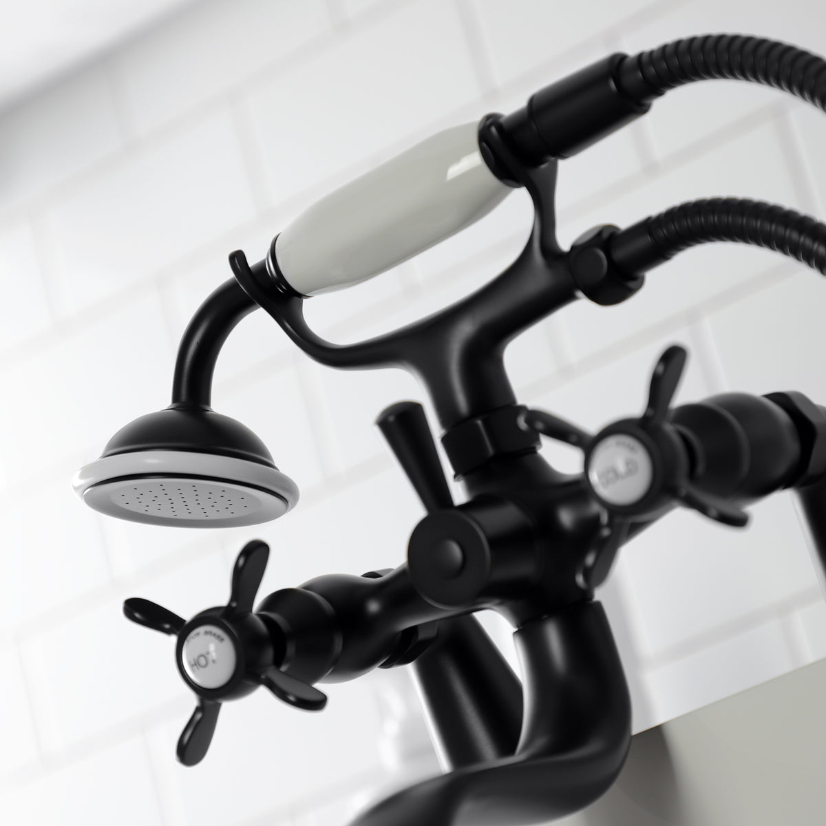 Essex Deck Mount Clawfoot Tub Faucet with Hand Shower