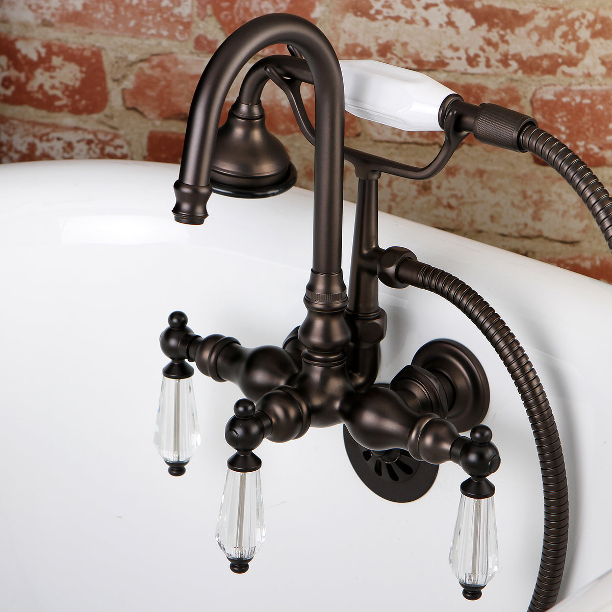 Aqua Vintage Wilshire Wall Mount Clawfoot Tub Faucet