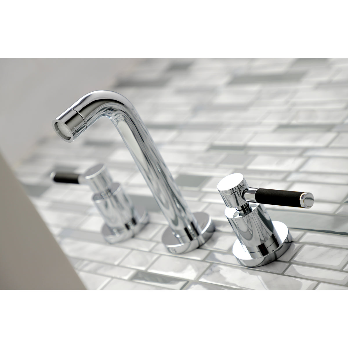 Kingston Brass KS8121DKL Kaiser 2-Handle Wall Mount Bathroom Faucet