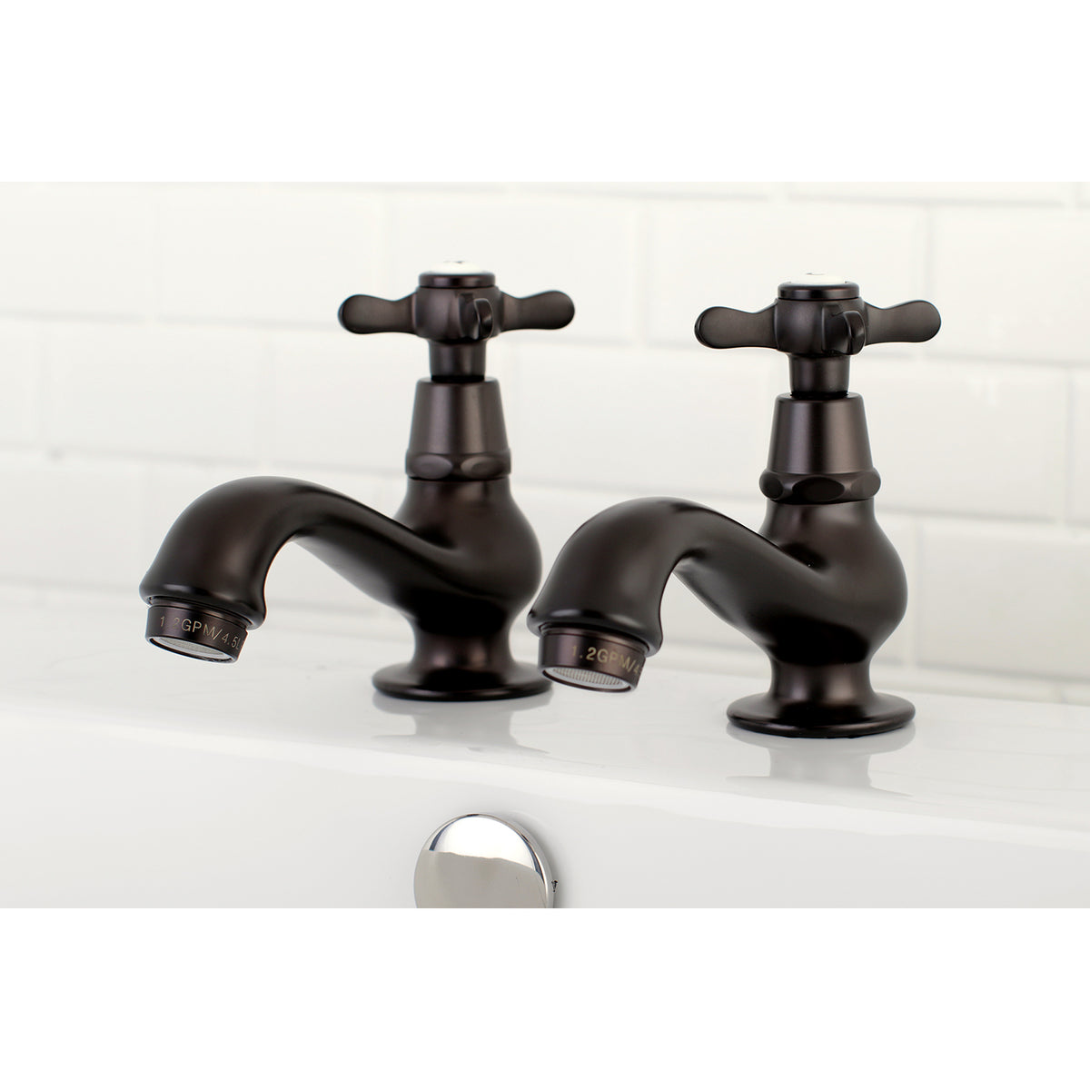 Kingston Brass KS1105BEX Basin Tap Faucet with Cross Handle