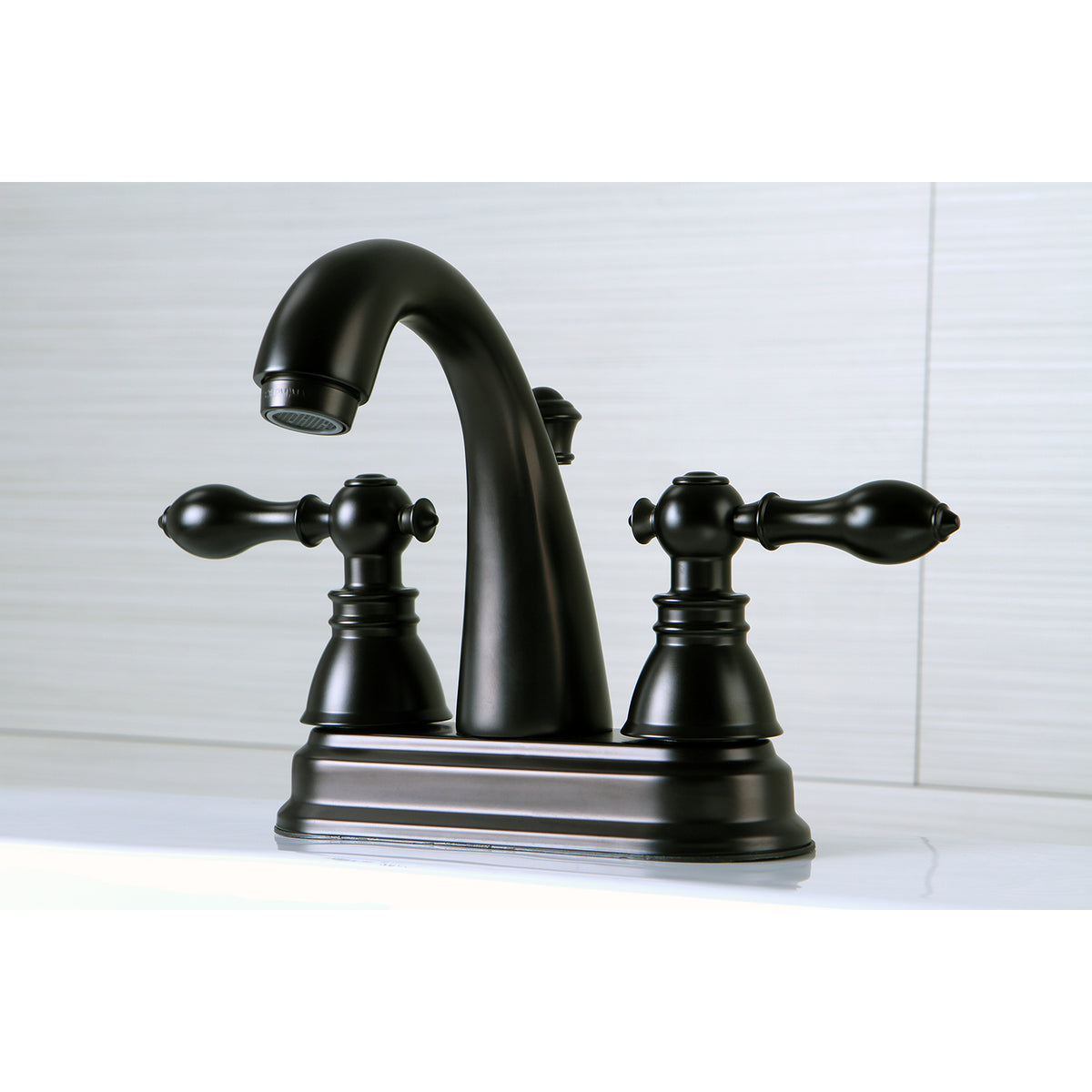 Fauceture FSY561ACLAC American Classic 4 in. Centerset Bathroom Faucet with Plastic Pop-Up