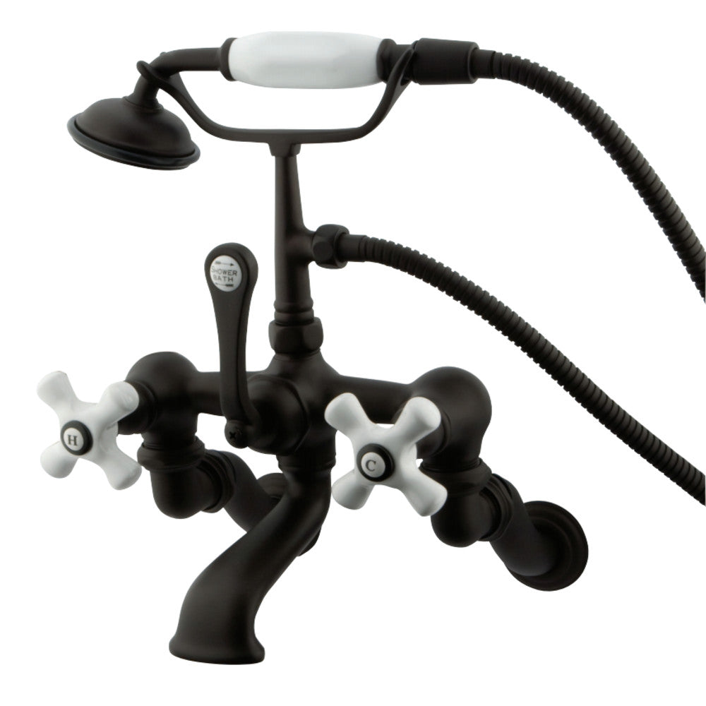 Vintage Wall Mount Clawfoot Tub Faucet with Hand Shower