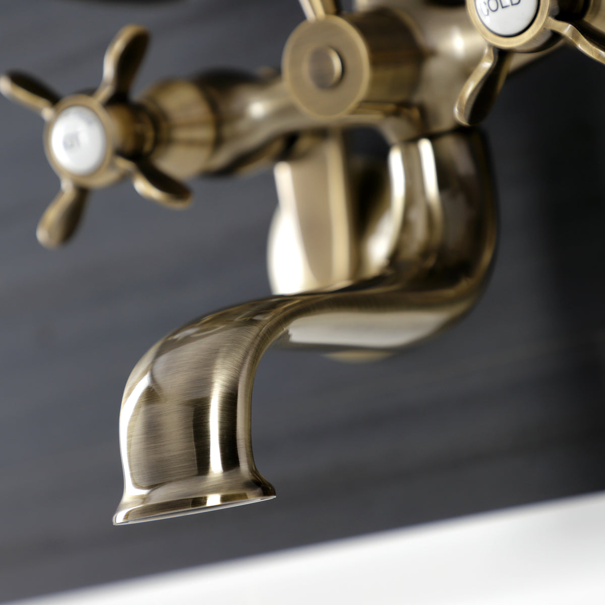Essex Wall Mount Clawfoot Tub Faucet with Hand Shower