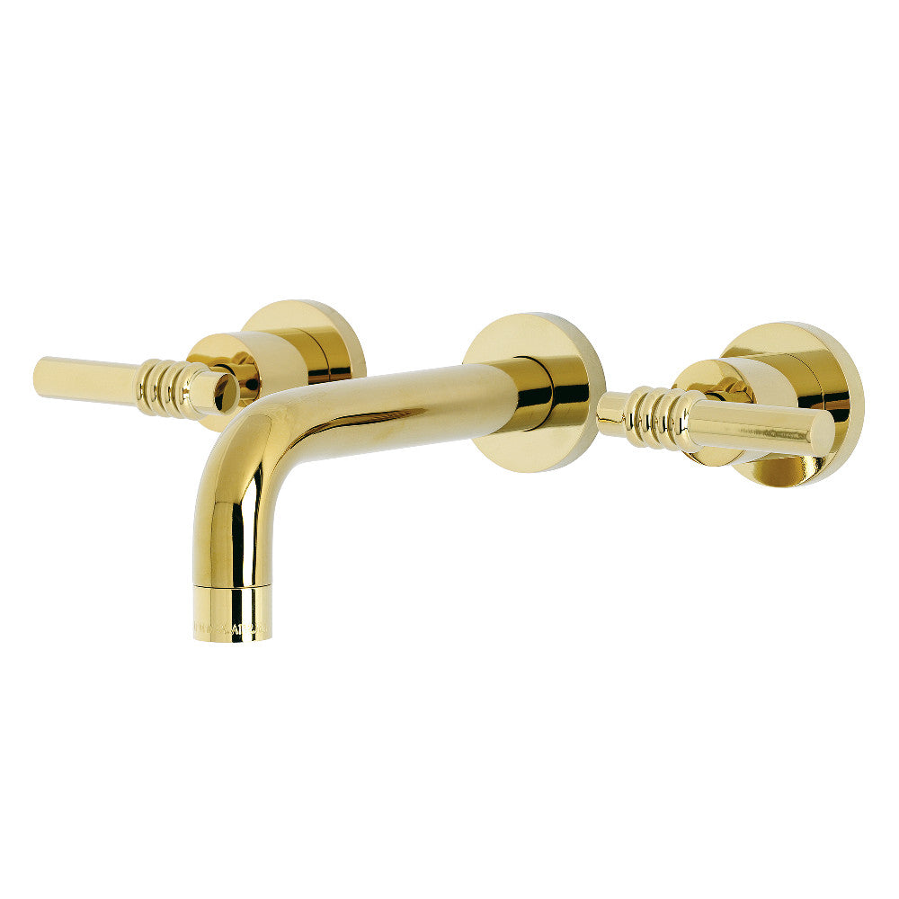 Kingston Brass KS8120ML Milano 2-Handle 8 in. Wall Mount Bathroom Faucet