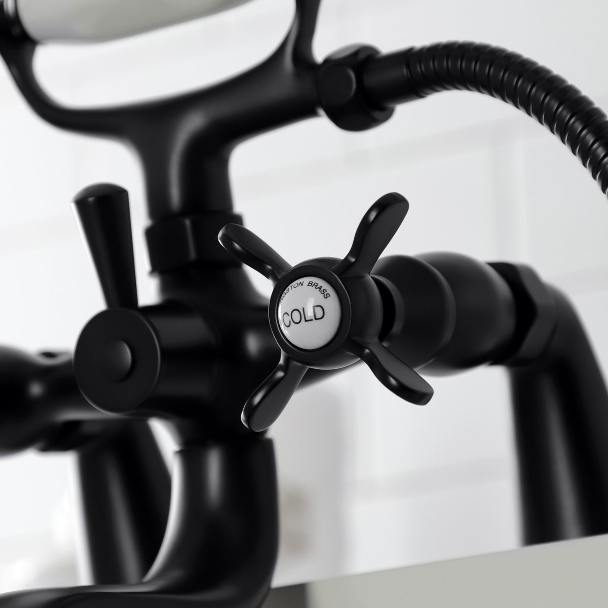 Essex Deck Mount Clawfoot Tub Faucet with Hand Shower