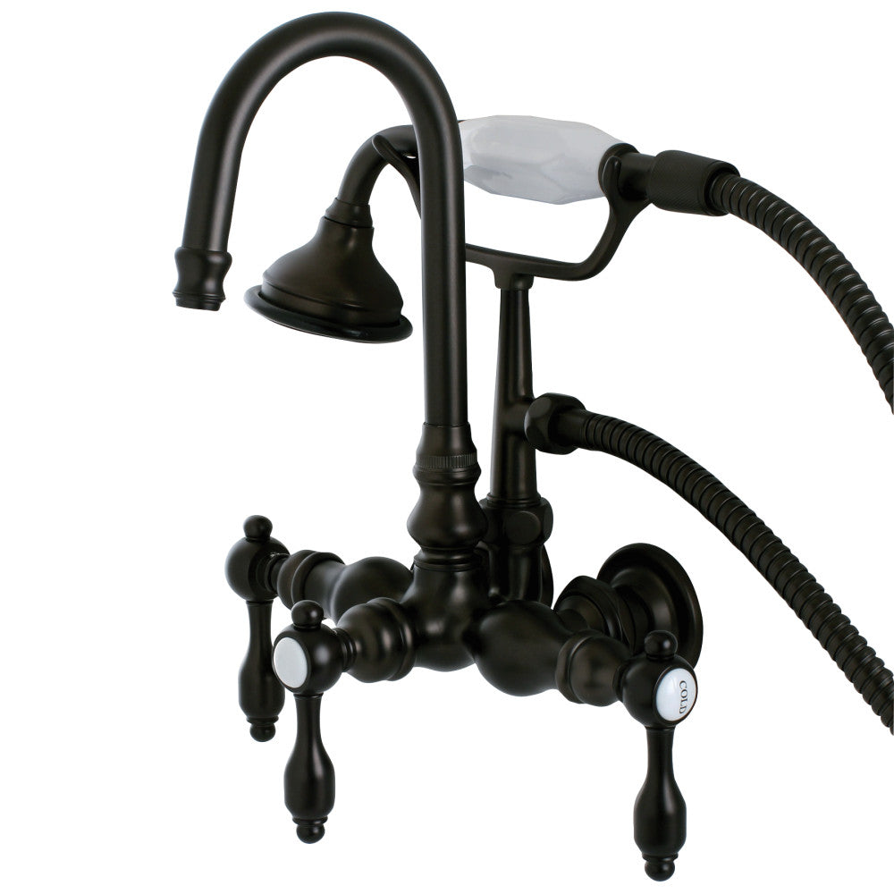Aqua Vintage Tudor Wall Mount Clawfoot Tub Faucet