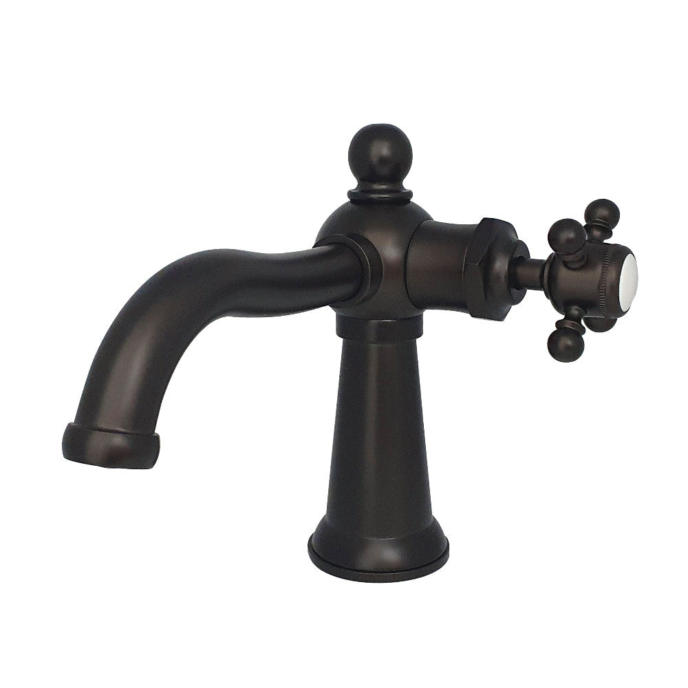 Kingston Brass KS154BXBN Nautical Single-Handle Bathroom Faucet with Push Pop-Up