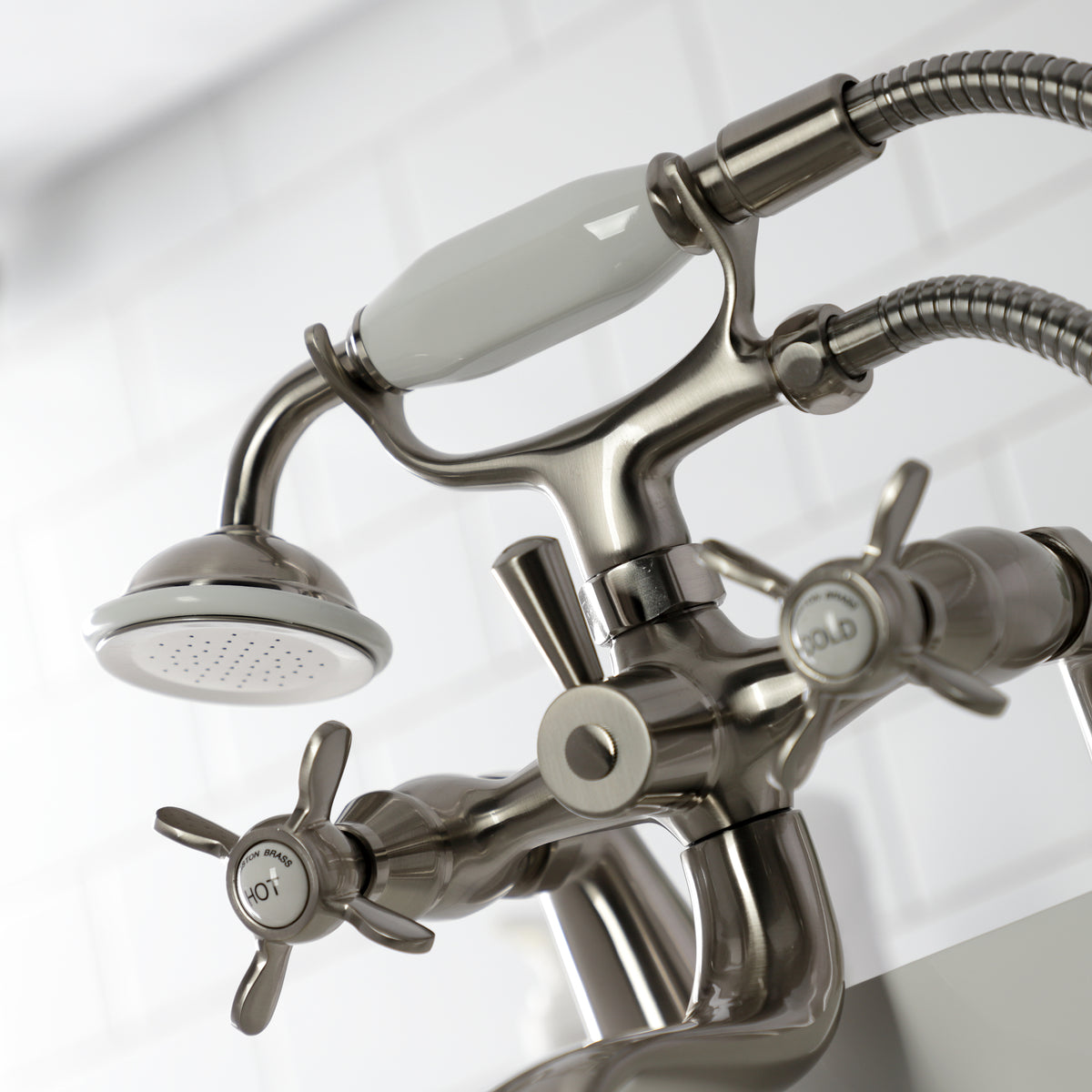 Essex Deck Mount Clawfoot Tub Faucet with Hand Shower