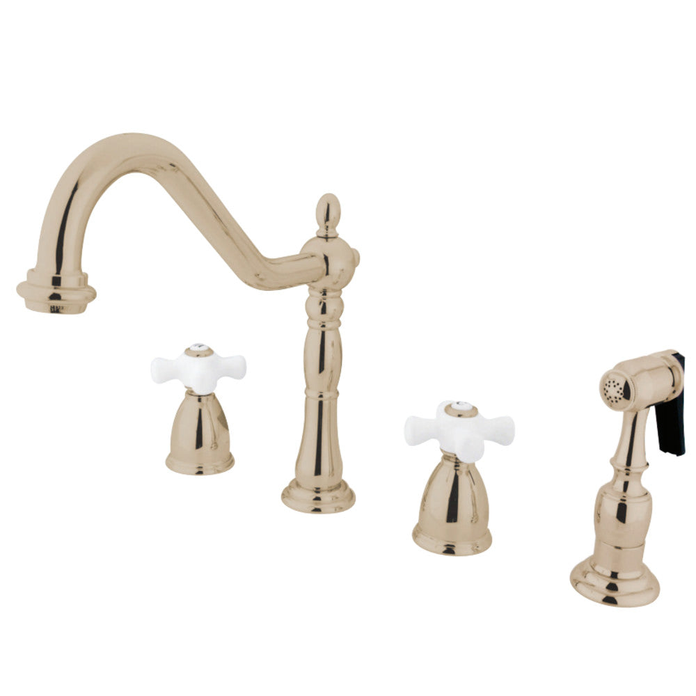 Kingston Brass KB1793PXBS Widespread Kitchen Faucet