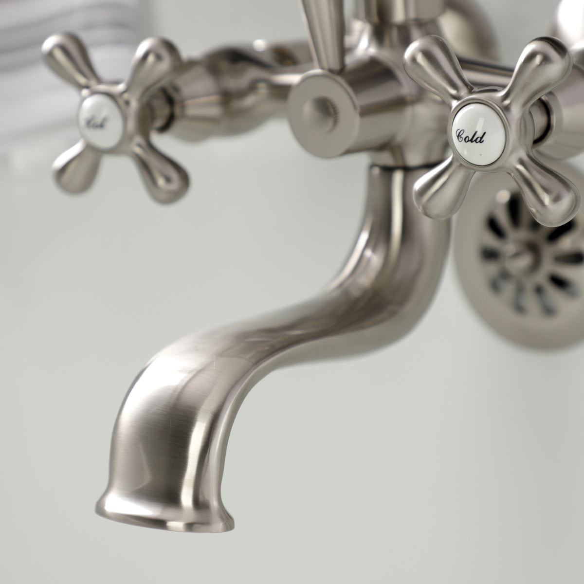 Kingston Wall Mount Clawfoot Tub Faucet with Hand Shower