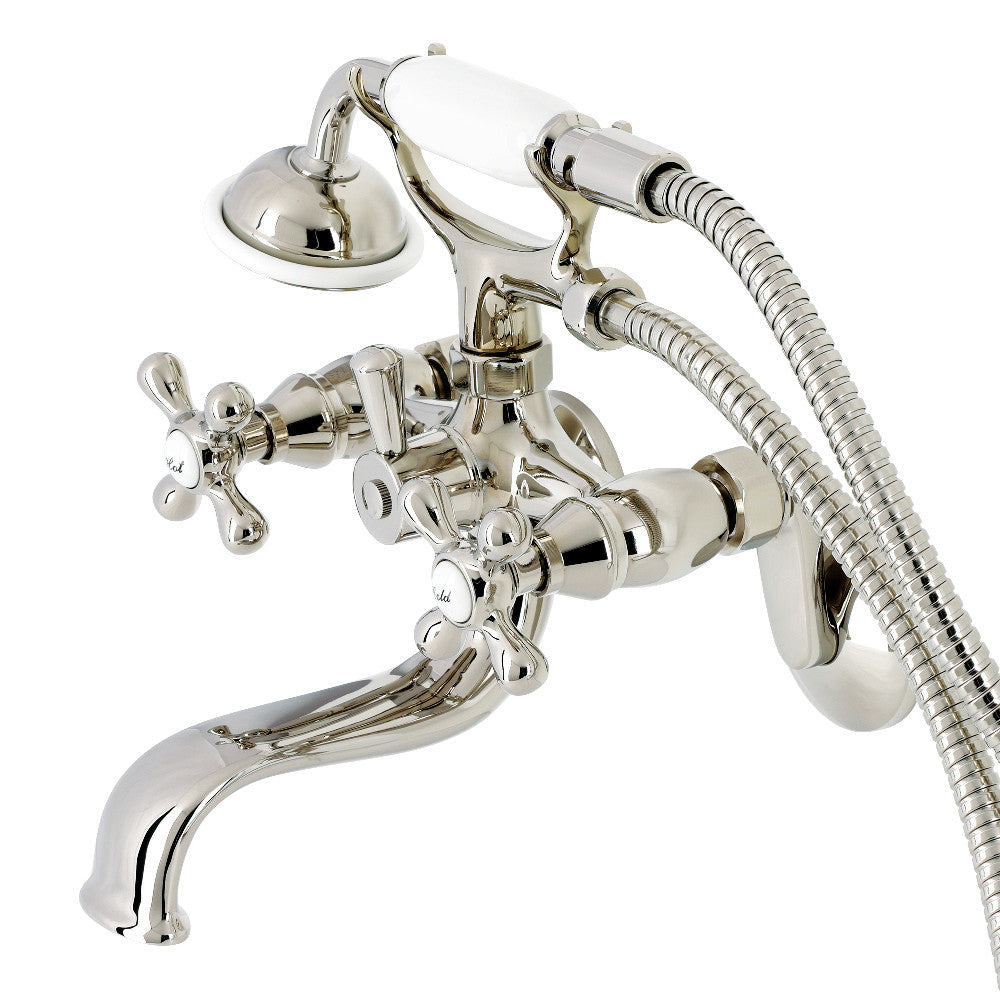 Kingston Wall Mount Tub Faucet with Hand Shower