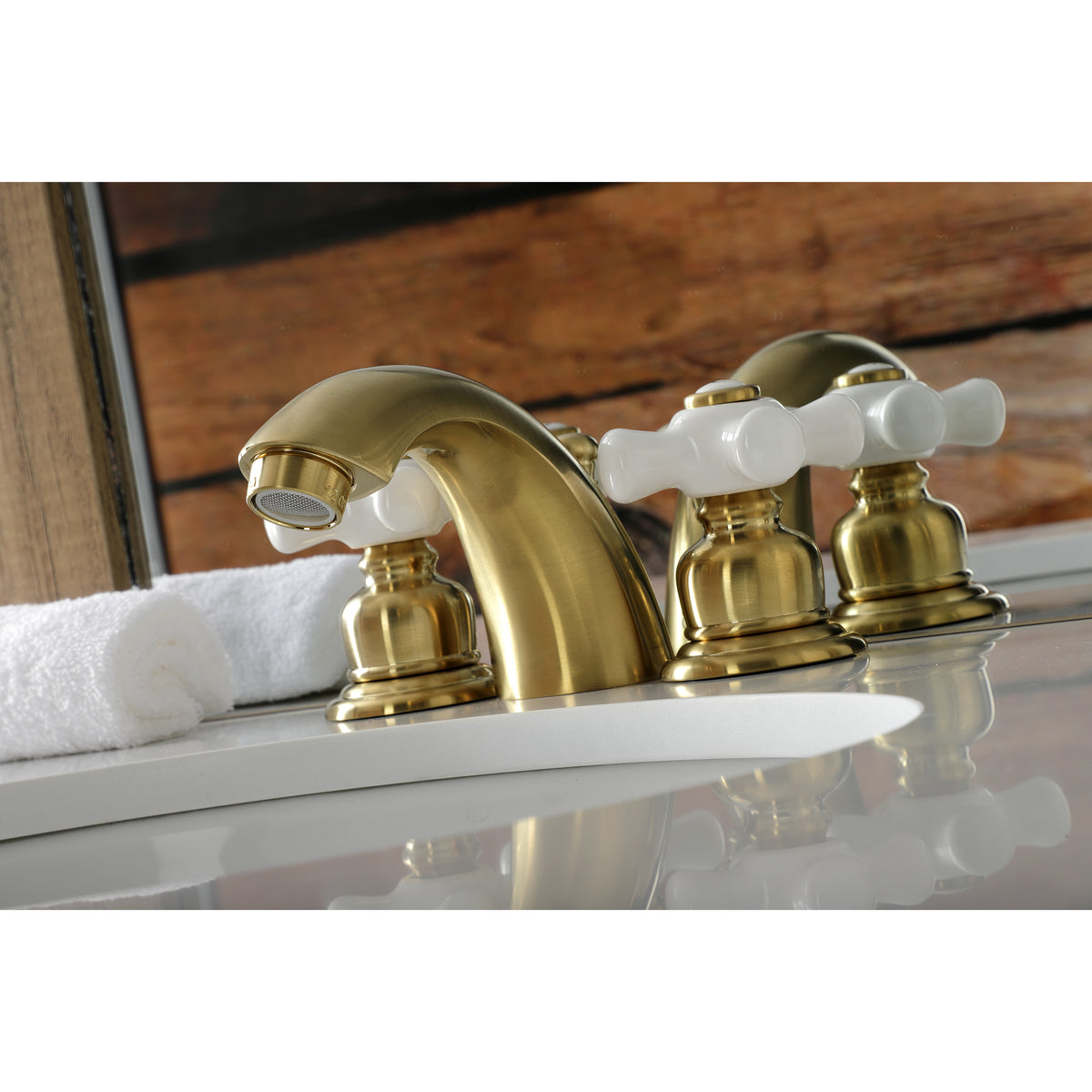 Kingston Brass KB955PX Victorian Mini-Widespread Bathroom Faucet