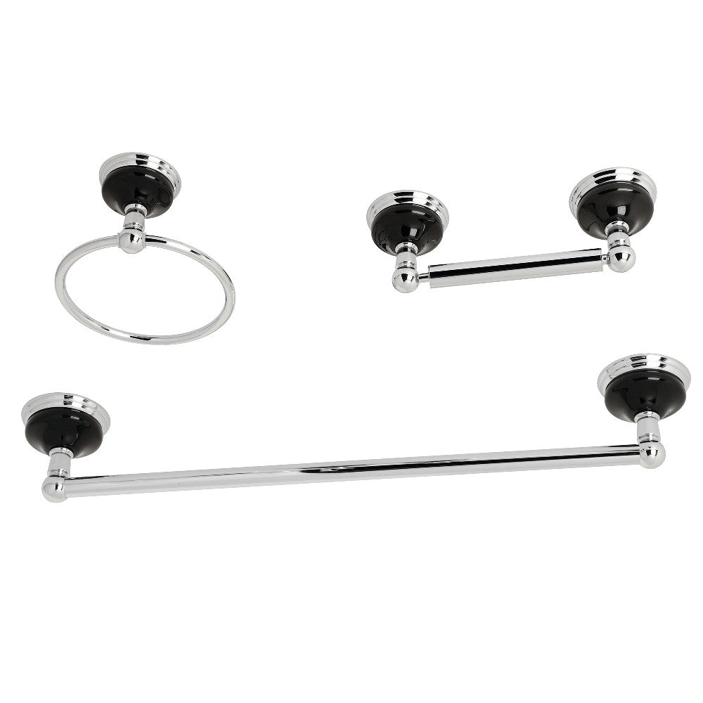 Kingston Brass Water Onyx 3-Piece Bathroom Accessory Set