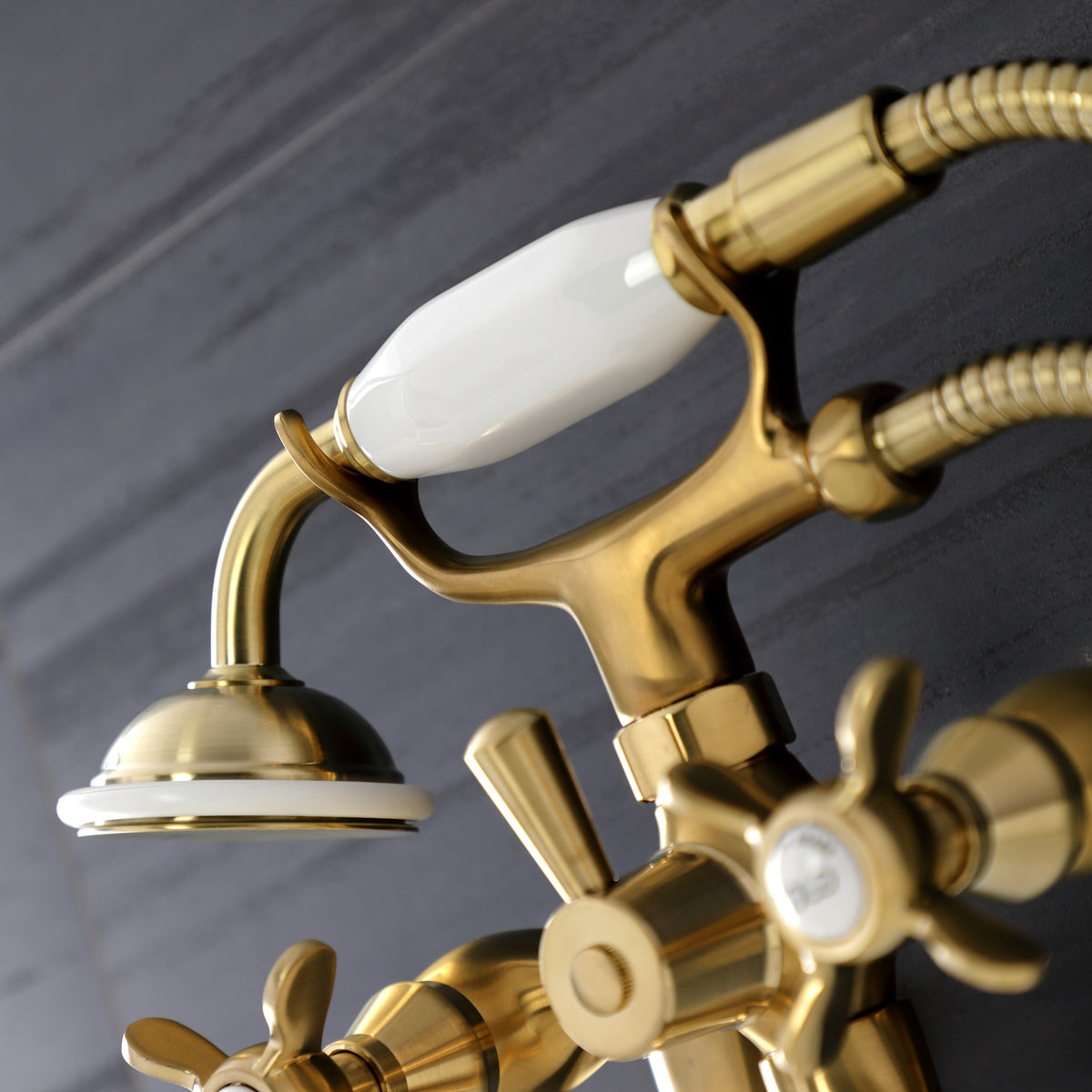 Essex Wall Mount Clawfoot Tub Faucet with Hand Shower