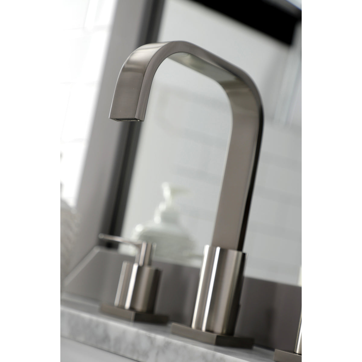 Kingston Brass FSC8961SVL Serena Widespread Bathroom Faucet with Pop-Up Drain