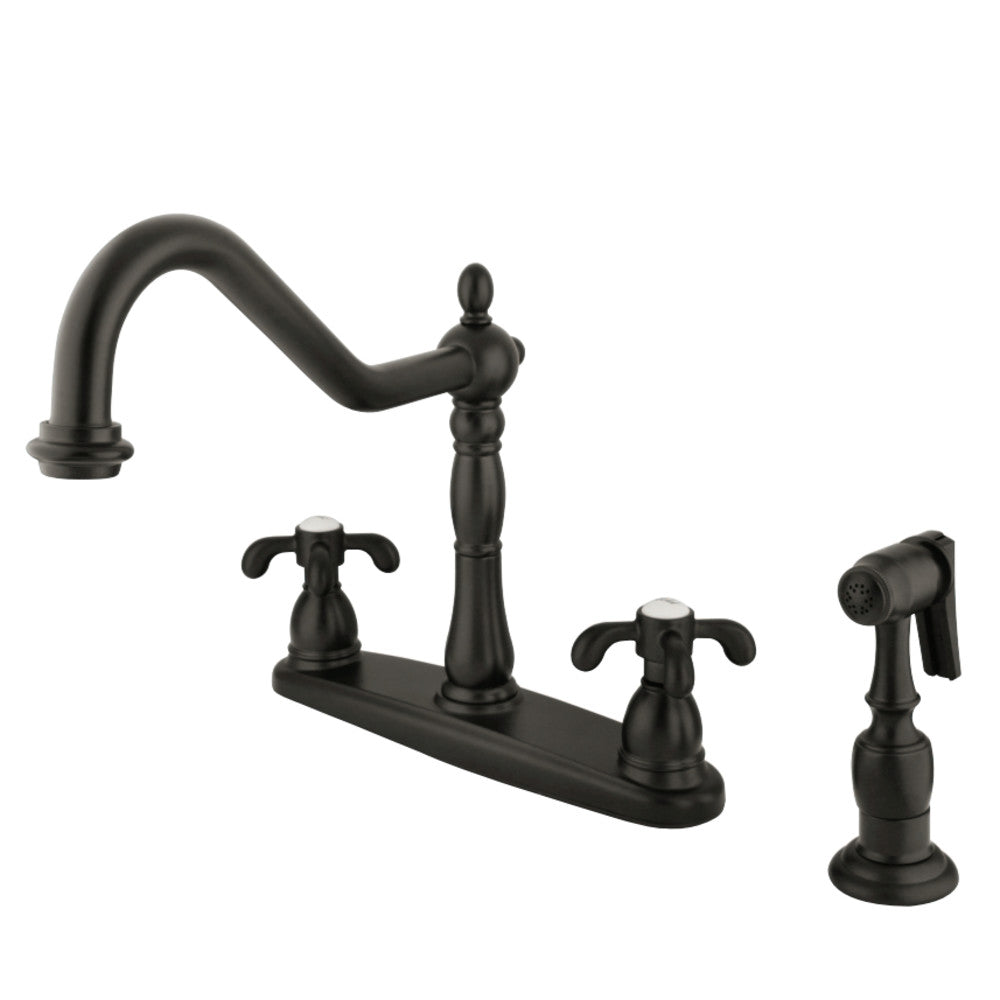 Kingston Brass KB1758TXBS French Country Centerset Kitchen Faucet