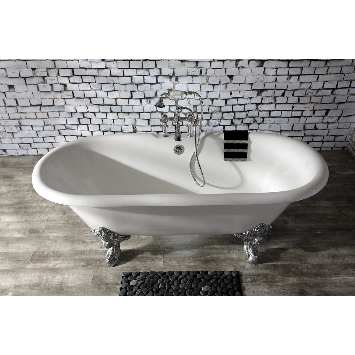 Auqa Vintage Deck Mount Clawfoot Tub Faucet