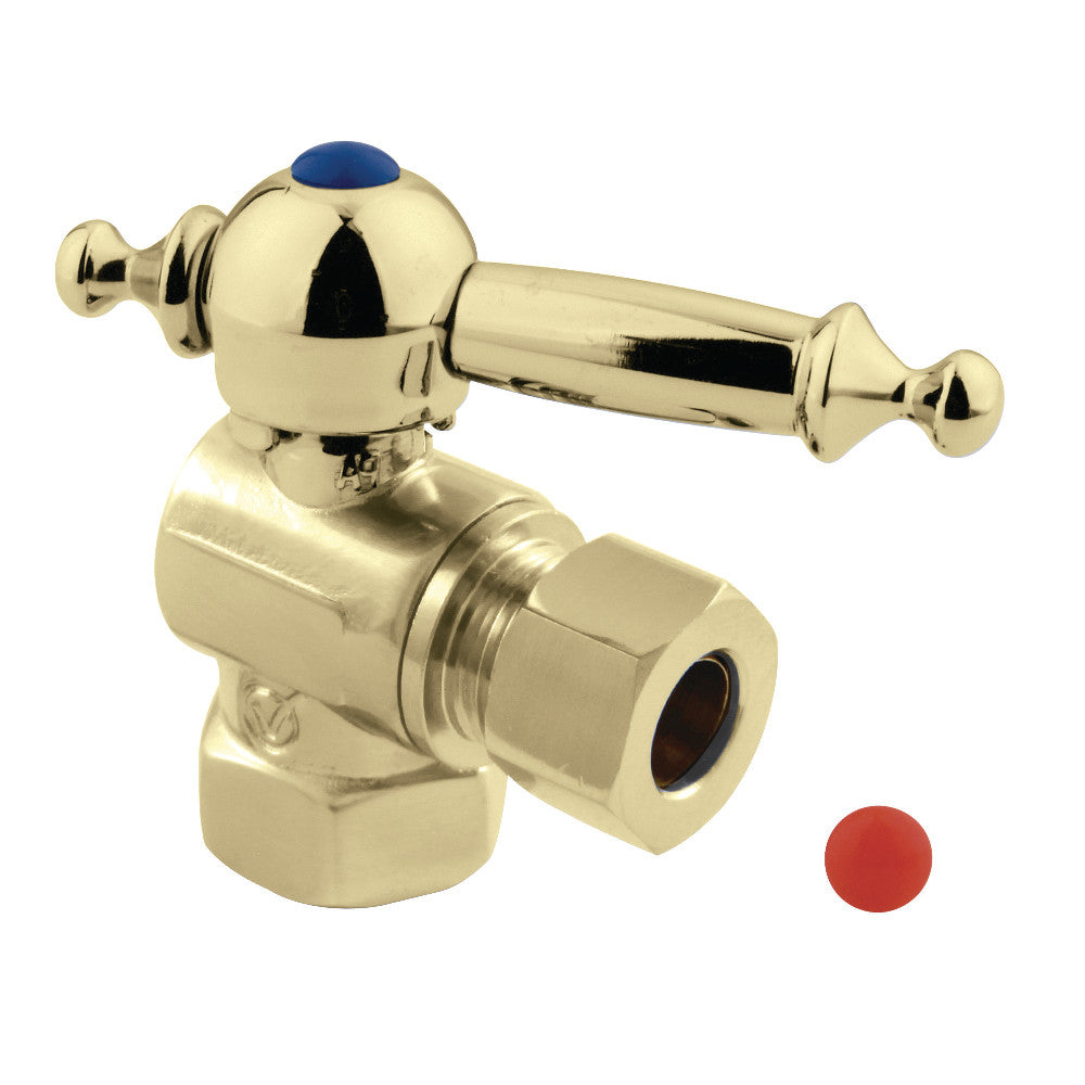 Kingston Brass 3/8&quot; IPS X 3/8&quot; OD Comp Angle Stop Valve