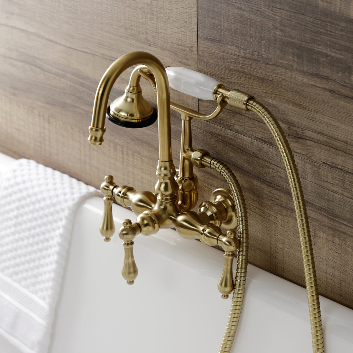 Aqua Vintage Wall Mount Clawfoot Tub Faucet