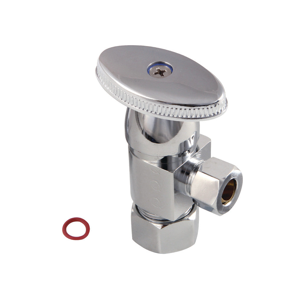 Kingston Brass Americana 5/8&quot;O.D x 3/8&quot; O.D Anti-Seize Deluxe Quarter Turn Ceramic Hardisc Cartridge Angle Stop