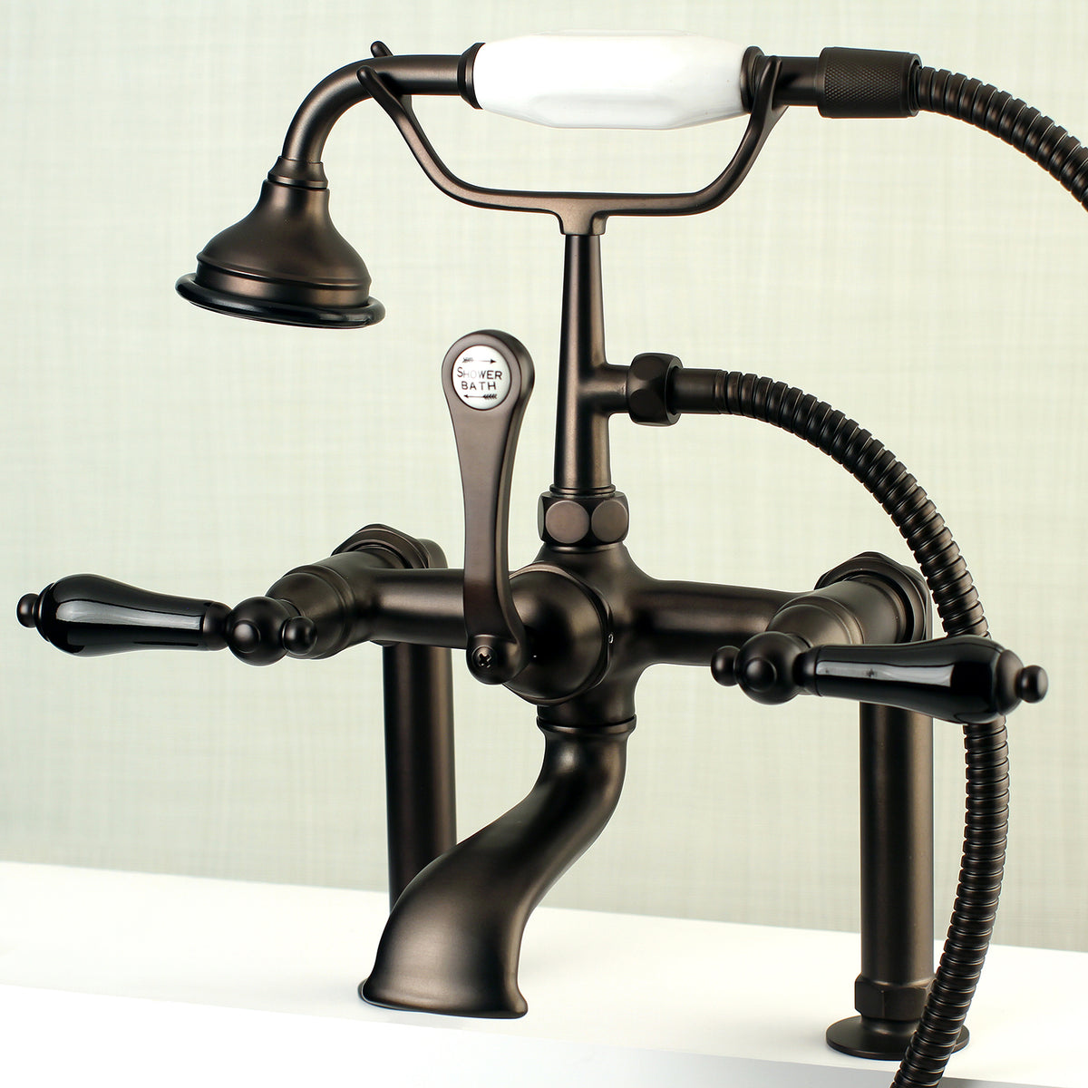 Aqua Vintage Duchess Deck Mount Clawfoot Tub Faucet