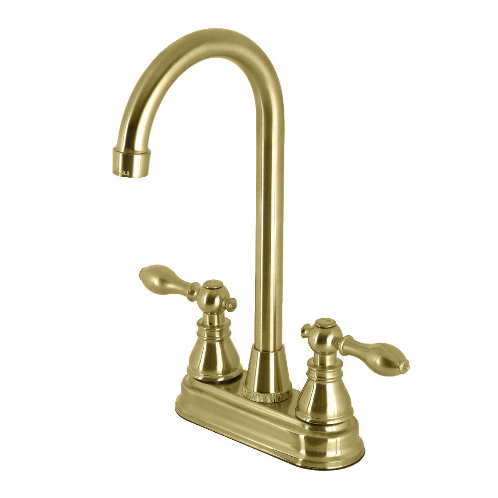 Kingston Brass KB491ACL American Classic Two-Handle High-Arc Bar Faucet
