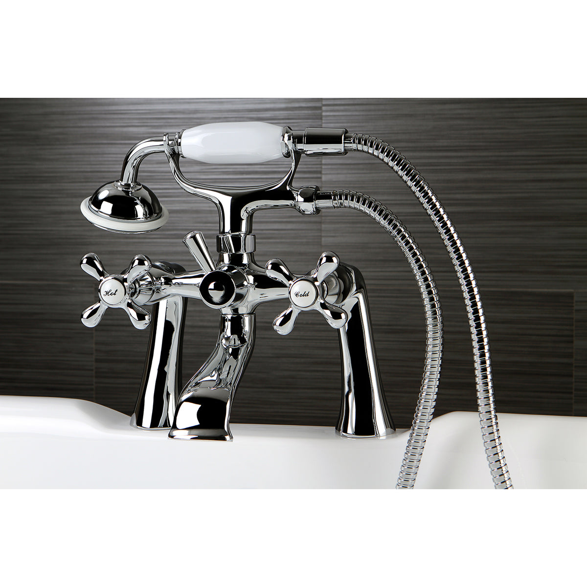 Kingston Clawfoot Tub Faucet with Hand Shower